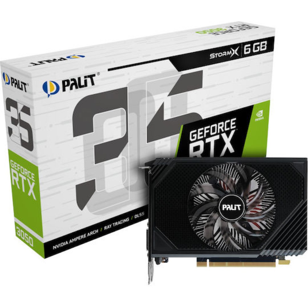 Palit GeForce RTX 3050 6GB GDDR6 StormX Κάρτα Γραφικών