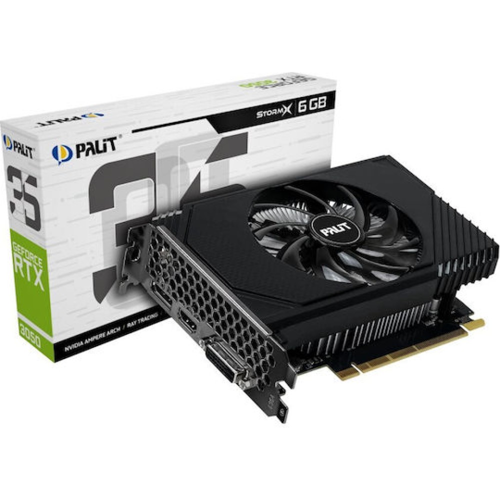 Palit GeForce RTX 3050 6GB GDDR6 StormX Κάρτα Γραφικών