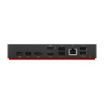 Lenovo ThinkPad Universal USB-C Docking Station με HDMI/DisplayPort 4K Ethernet και συνδεση 3 Οθονών Μαύρο