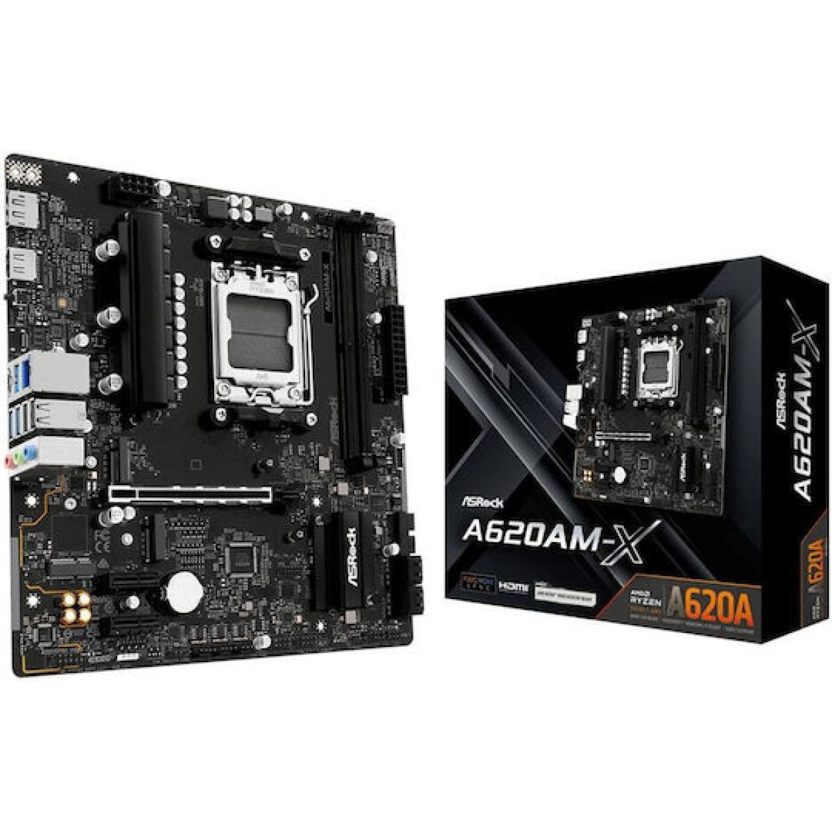 Asrock A620AM-X motherboard AMD A620 Socket AM5 micro ATX