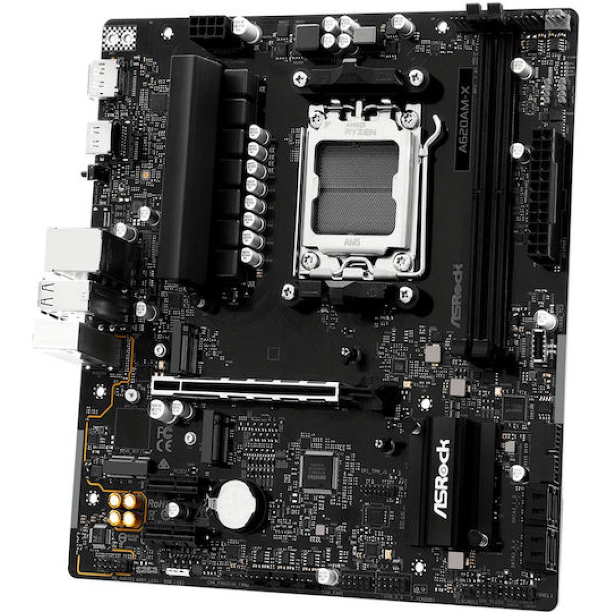 Asrock A620AM-X motherboard AMD A620 Socket AM5 micro ATX
