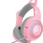 Razer Kraken Kitty V2 Over Ear Gaming Headset με σύνδεση USB Quartz