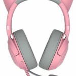 Razer Kraken Kitty V2 Over Ear Gaming Headset με σύνδεση USB Quartz