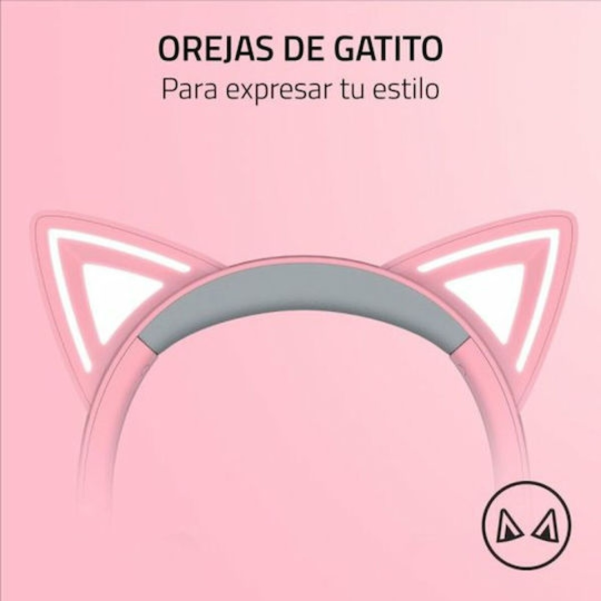 Razer Kraken Kitty V2 Over Ear Gaming Headset με σύνδεση USB Quartz