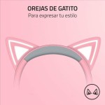 Razer Kraken Kitty V2 Over Ear Gaming Headset με σύνδεση USB Quartz