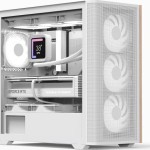 Aerocool D301A V2 Gaming Mini Tower Κουτί Υπολογιστή με Πλαϊνό Παράθυρο και RGB Φωτισμό Λευκό