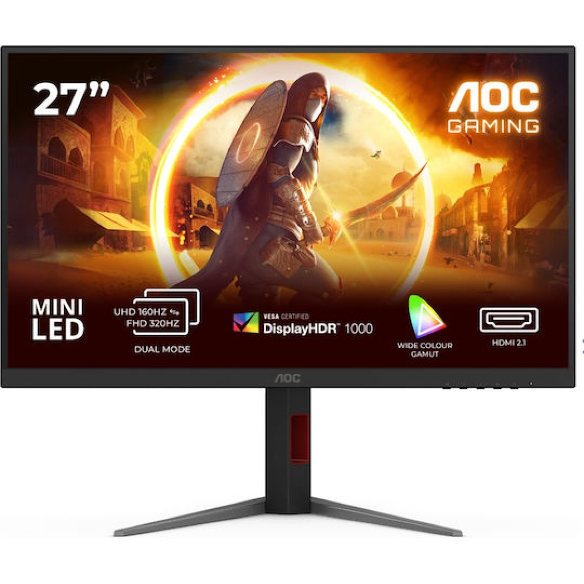 AGON U27G4XM (68.6 cm (27 Zoll), schwarz, UltraHD/4K, Fast-IPS, Dual Mode, Mini-LED, USB-Hub, 160Hz Panel)