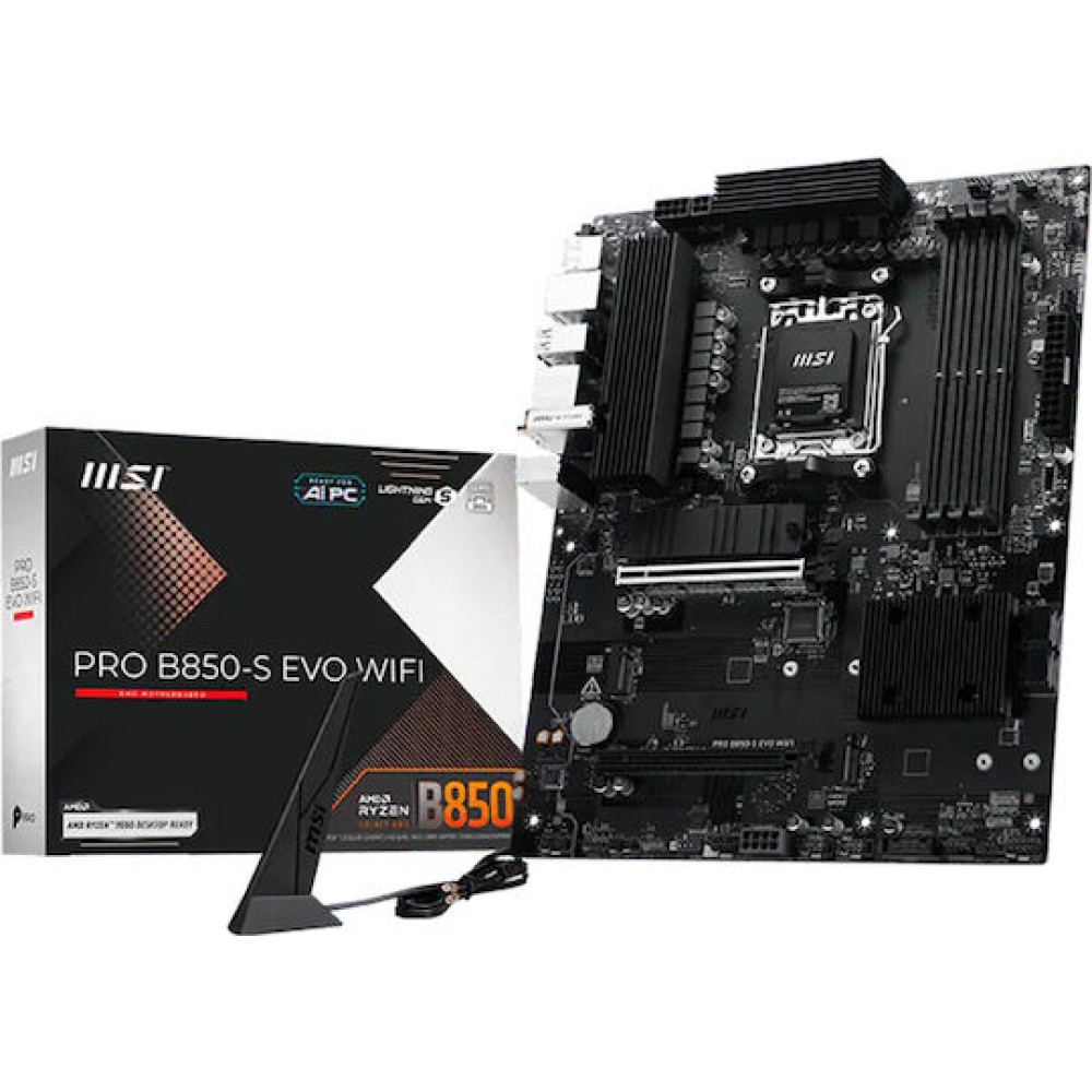 MSI PRO B850-S EVO WIFI Motherboard ATX με AMD AM5 Socket 7E97-001R