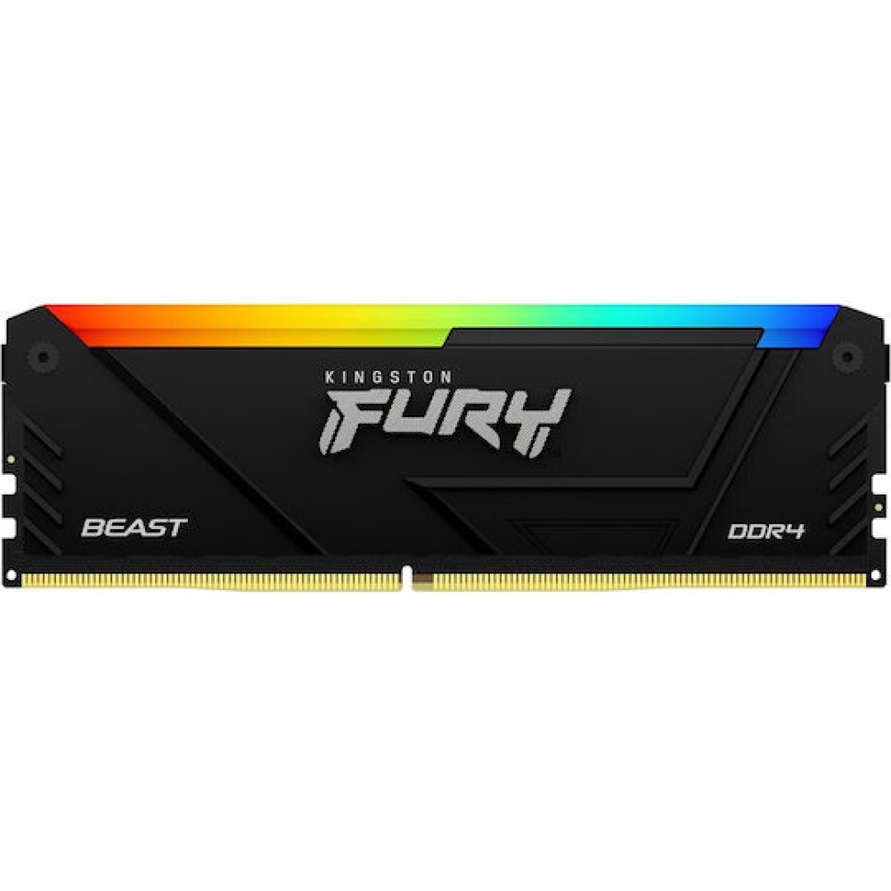 Kingston Fury Beast DDR4 16GB RAM με 2x8GB Modules και Ταχύτητα 3600 για Desktop