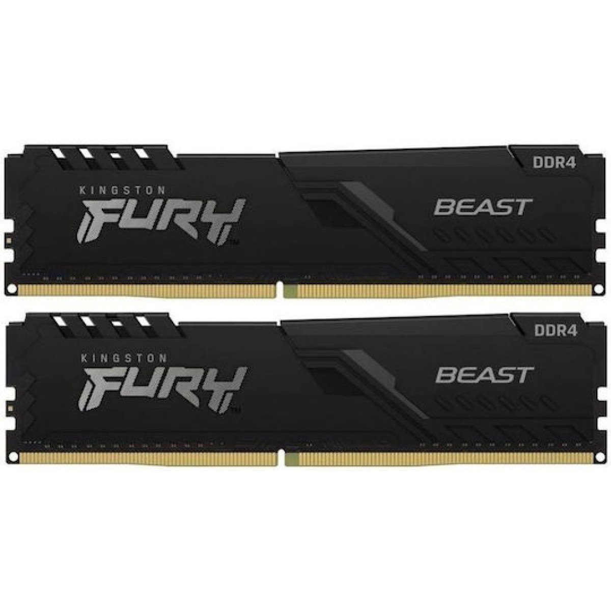 Kingston Fury Beast DDR4 16GB RAM με 2x8GB Modules και Ταχύτητα 3600 για Desktop