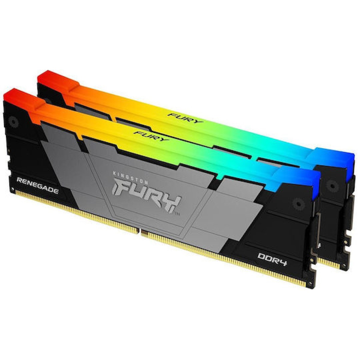 Kingston Fury Renegade Rgb DDR4 16GB RAM με 2x8GB Modules και Ταχύτητα 3200 για Desktop