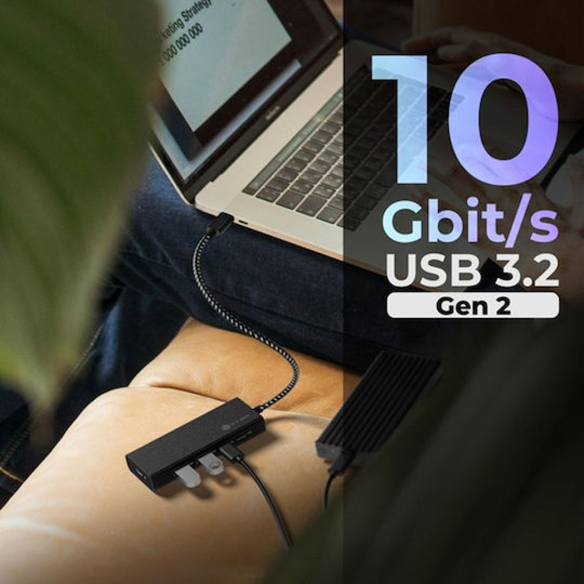 Icy Box USB 3.2 Hub 5 Θυρών με σύνδεση USB-C