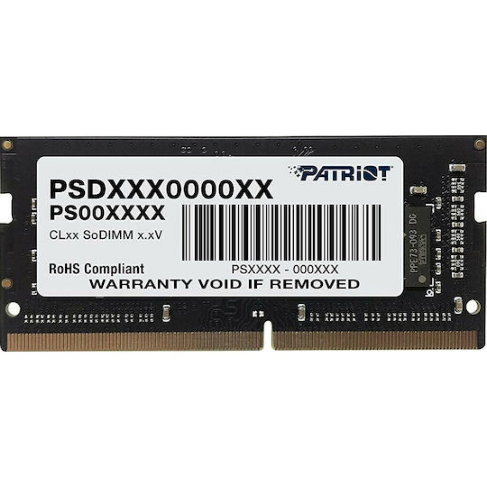 Patriot DDR4 με Module 1x8GB και Ταχύτητα 2133 για Laptop