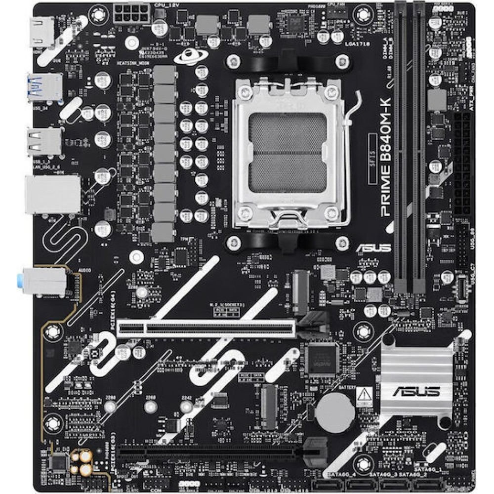 Asus PRIME B840M-K Motherboard Micro ATX με AMD AM5 Socket 90MB1PK0-M0EAY0