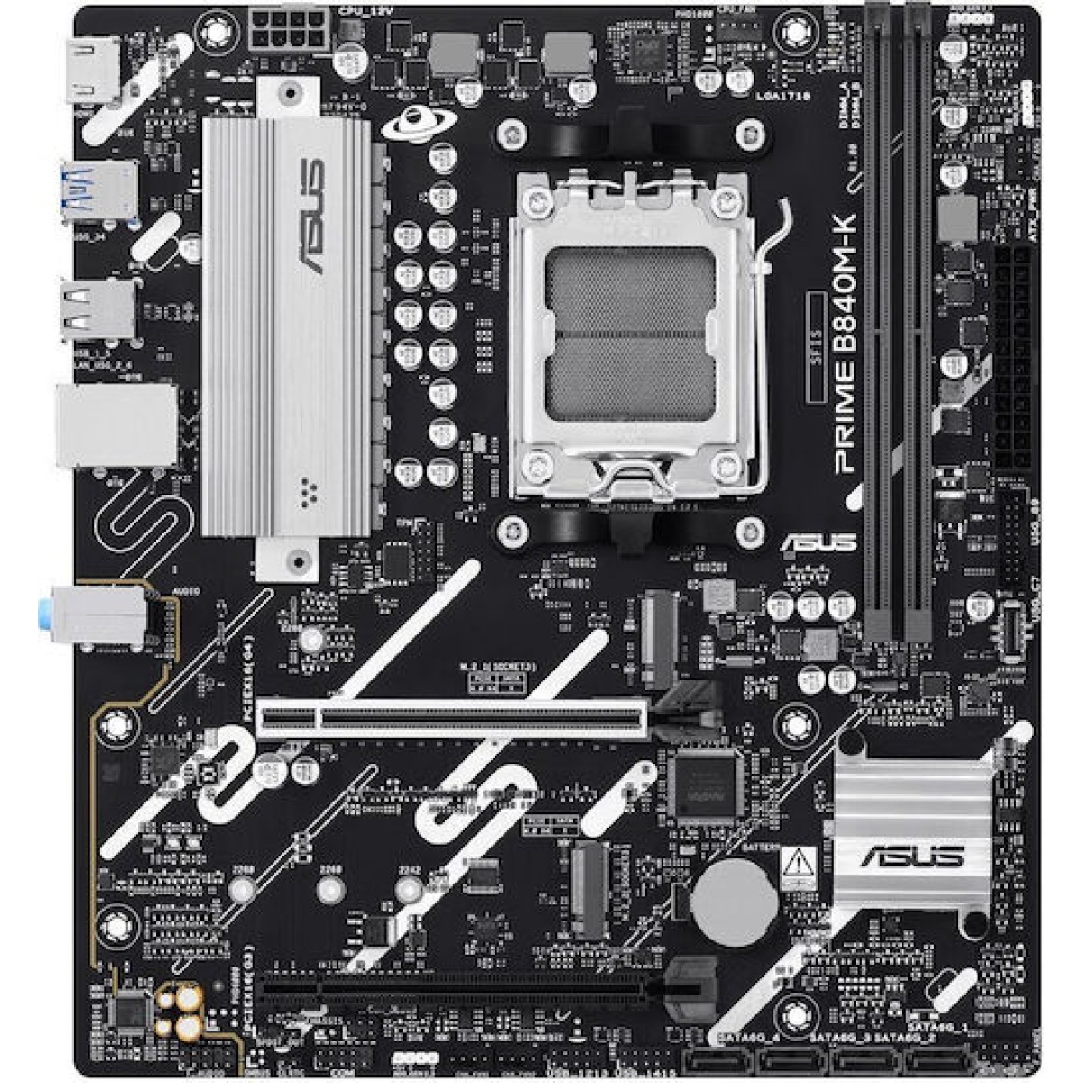 Asus PRIME B840M-K Motherboard Micro ATX με AMD AM5 Socket 90MB1PK0-M0EAY0