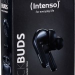 Intenso Black Buds T300a Bluetooth Handsfree Ακουστικά με Θήκη Φόρτισης Μαύρα