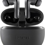 Intenso Black Buds T300a Bluetooth Handsfree Ακουστικά με Θήκη Φόρτισης Μαύρα