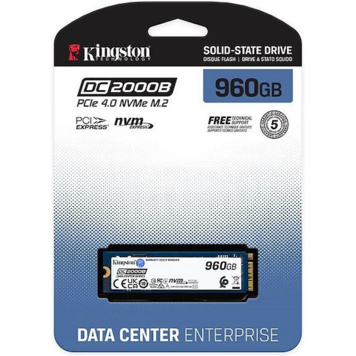 Kingston DC2000B SSD 960GB M.2 NVMe PCI Express 4.0