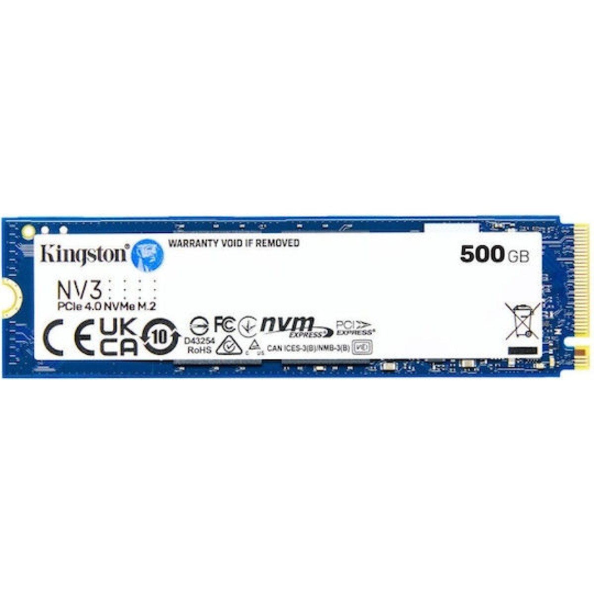 Kingston Nv3 SSD 500GB M.2 NVMe PCI Express 4.0
