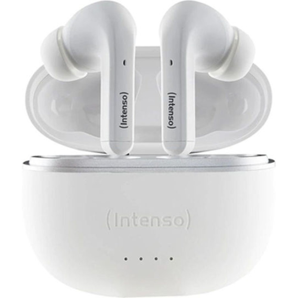 Intenso T302A In-ear Bluetooth Handsfree Ακουστικά με Θήκη Φόρτισης Λευκά