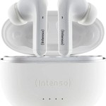 Intenso T302A In-ear Bluetooth Handsfree Ακουστικά με Θήκη Φόρτισης Λευκά