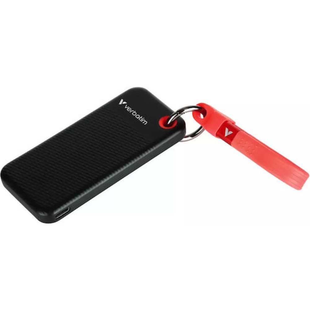 Verbatim Pocket USB 3.2 / USB-C Εξωτερικός SSD 2TB M.2 Black/Red