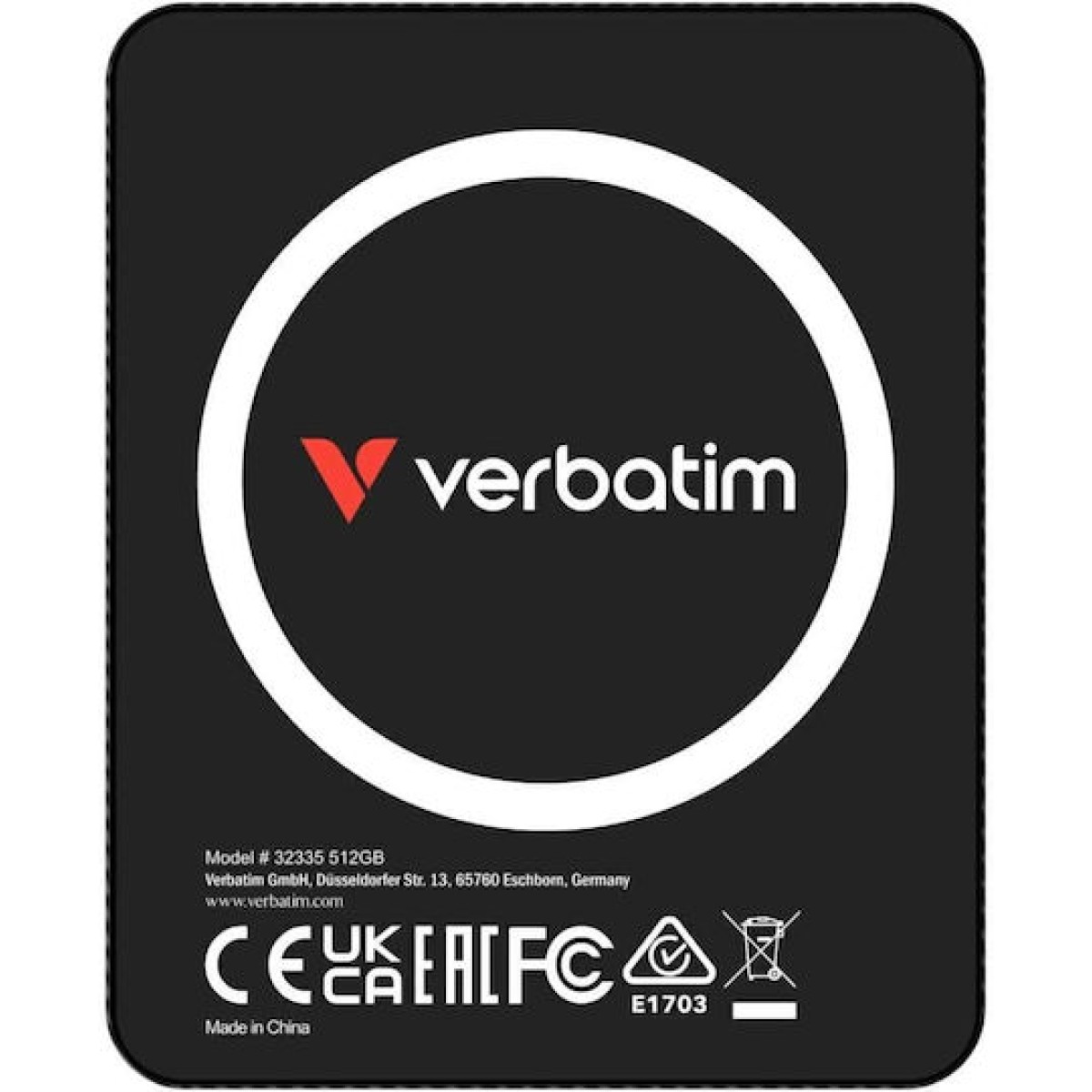 Verbatim Snapback Ultra Slim USB-C Εξωτερικός SSD 512GB 2.5