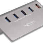 DeLock USB 3.2 Hub 10 Θυρών με σύνδεση USB-A Γκρι