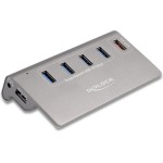 DeLock USB 3.2 Hub 10 Θυρών με σύνδεση USB-A Γκρι