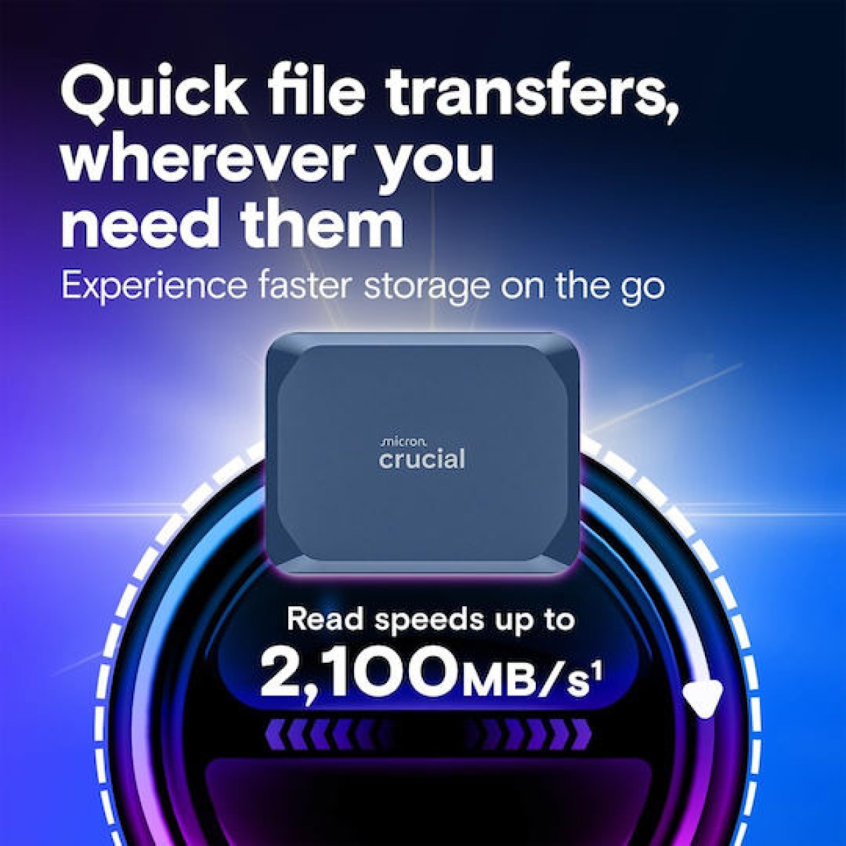 Crucial X10 USB 3.2 Εξωτερικός SSD 2TB 2.5