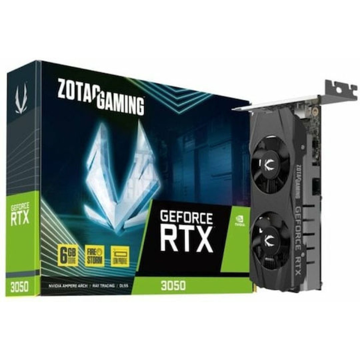 Zotac GeForce RTX 3050 6GB GDDR6 LP Κάρτα Γραφικών