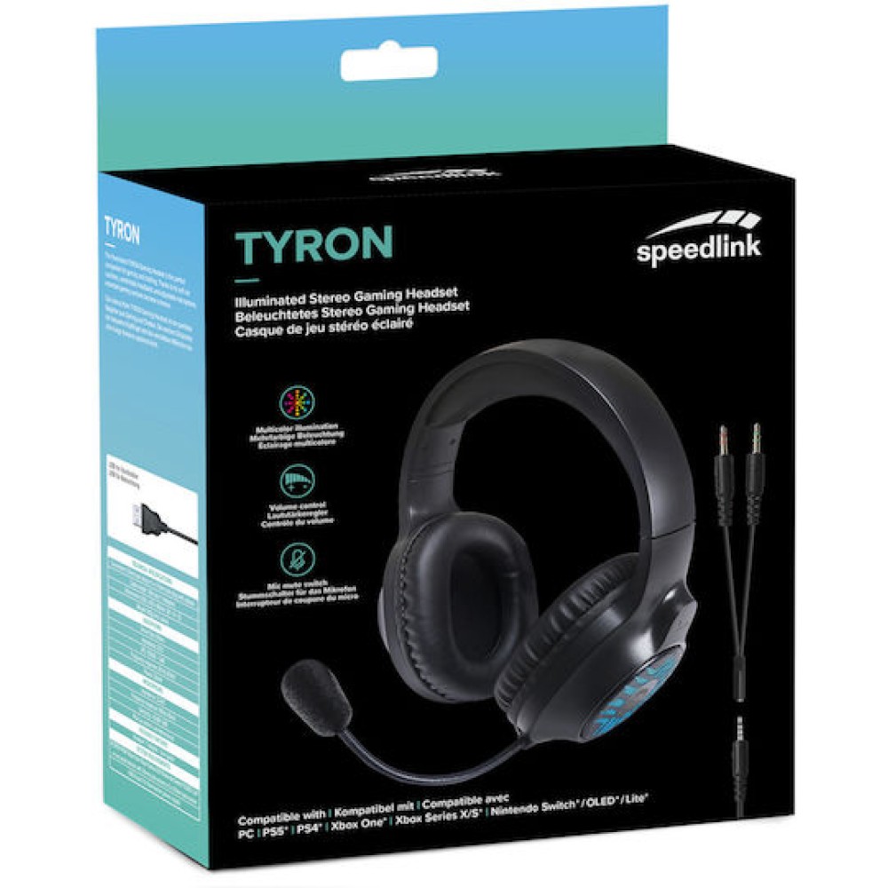 SpeedLink Tyron Over Ear Gaming Headset με σύνδεση 3.5mm