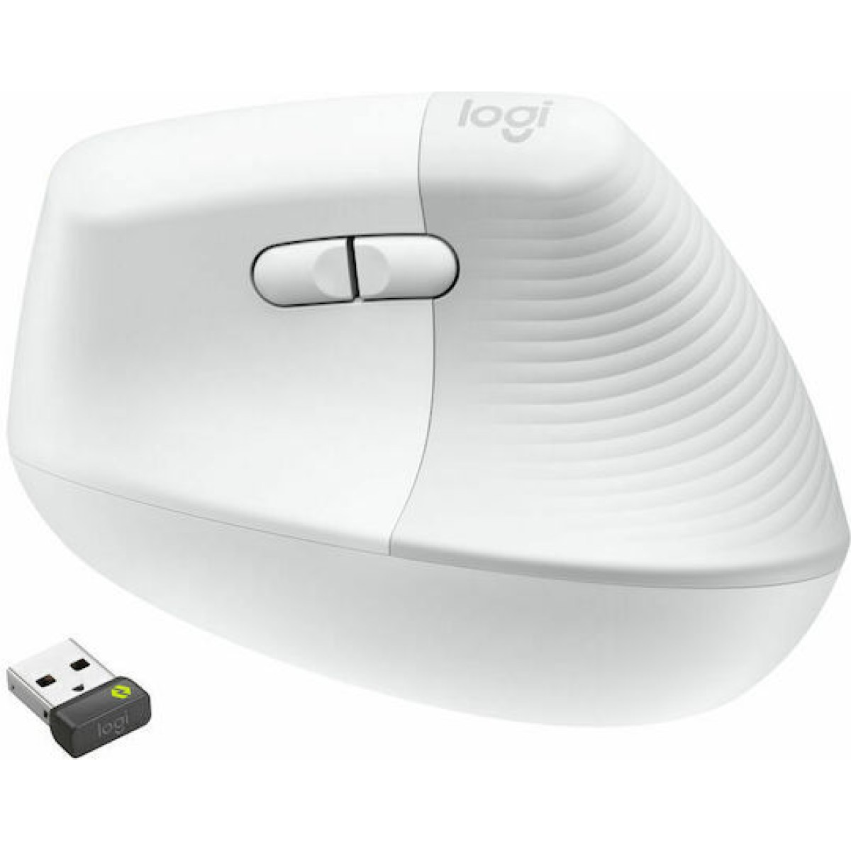 Logitech Lift for Business Ασύρματο Εργονομικό Bluetooth Vertical Ποντίκι Off-White