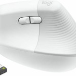 Logitech Lift for Business Ασύρματο Εργονομικό Bluetooth Vertical Ποντίκι Off-White