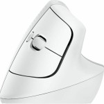 Logitech Lift for Business Ασύρματο Εργονομικό Bluetooth Vertical Ποντίκι Off-White