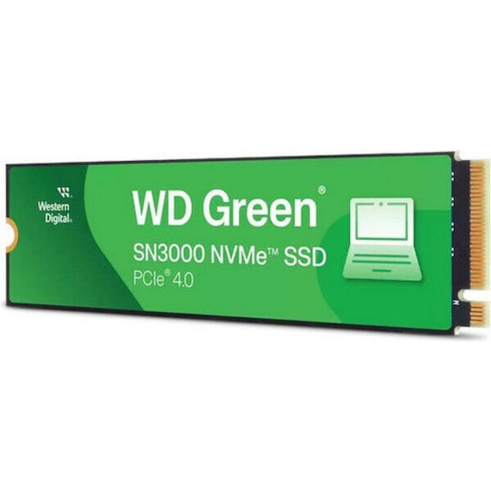 Western Digital Green SN3000 SSD 1TB M.2 NVMe PCI Express 4.0 Bulk WDS100T4G0E-00CPS0