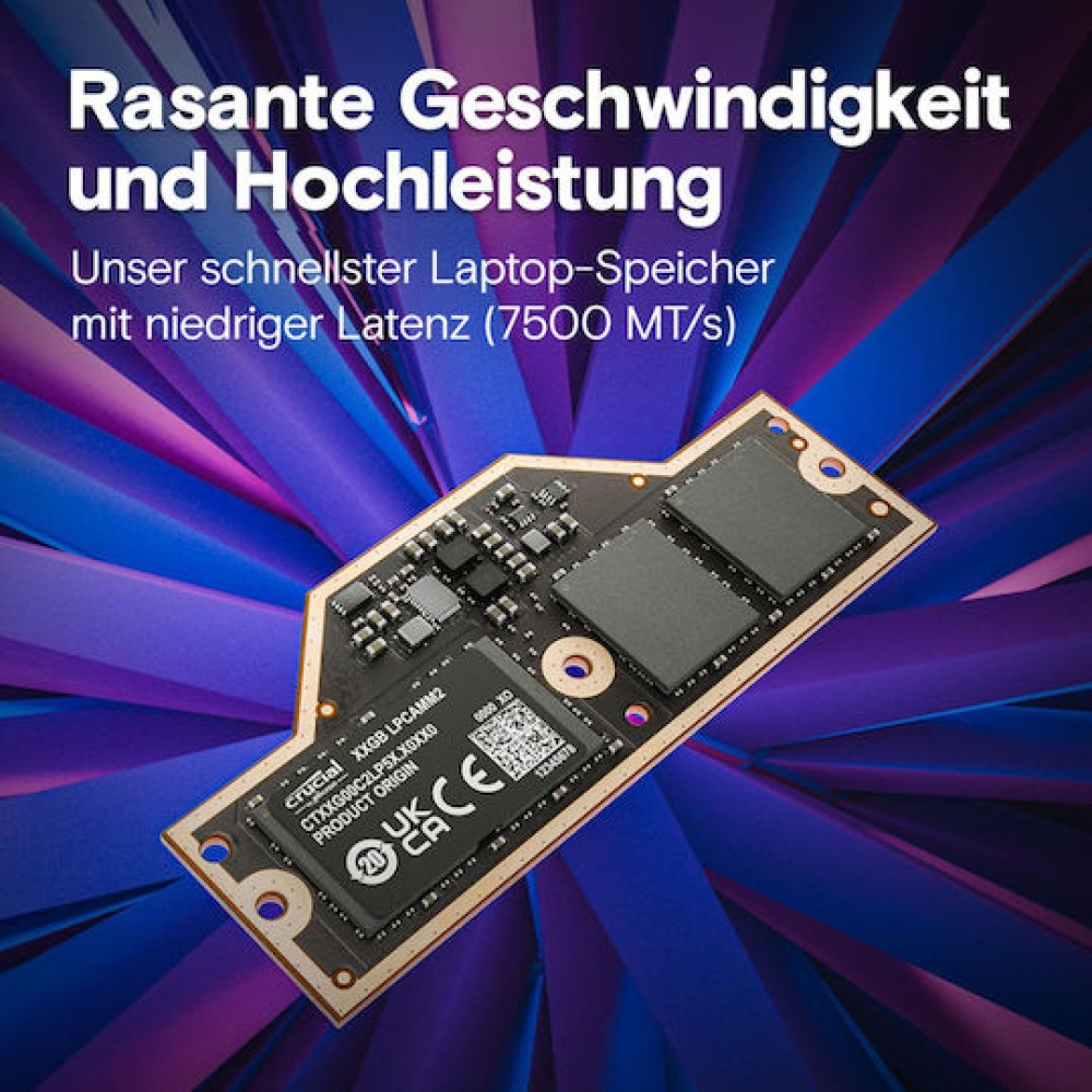 Crucial LPDDR5X με Module 1x32GB για Laptop