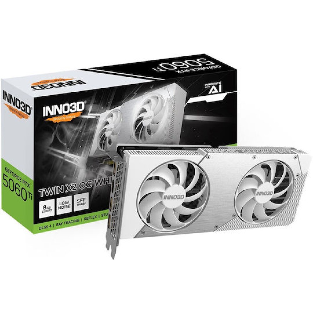 Inno 3D GeForce RTX 5060 Ti 8GB GDDR7 Twin X2 OC White Κάρτα Γραφικών