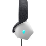 Dell Alienware AW520H Over Ear Gaming Headset με σύνδεση 3.5mm Lunar Light for PC