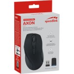 SpeedLink AXON Low Noise & Antibacterial Ασύρματο Εργονομικό Ποντίκι Μαύρο