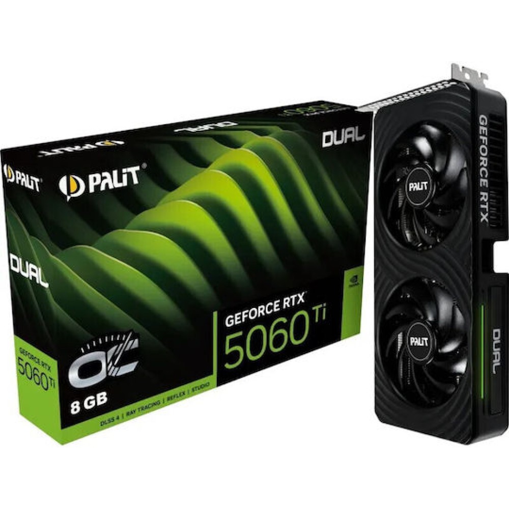 Palit GeForce RTX 5060 Ti 8GB GDDR7 Dual OC Κάρτα Γραφικών