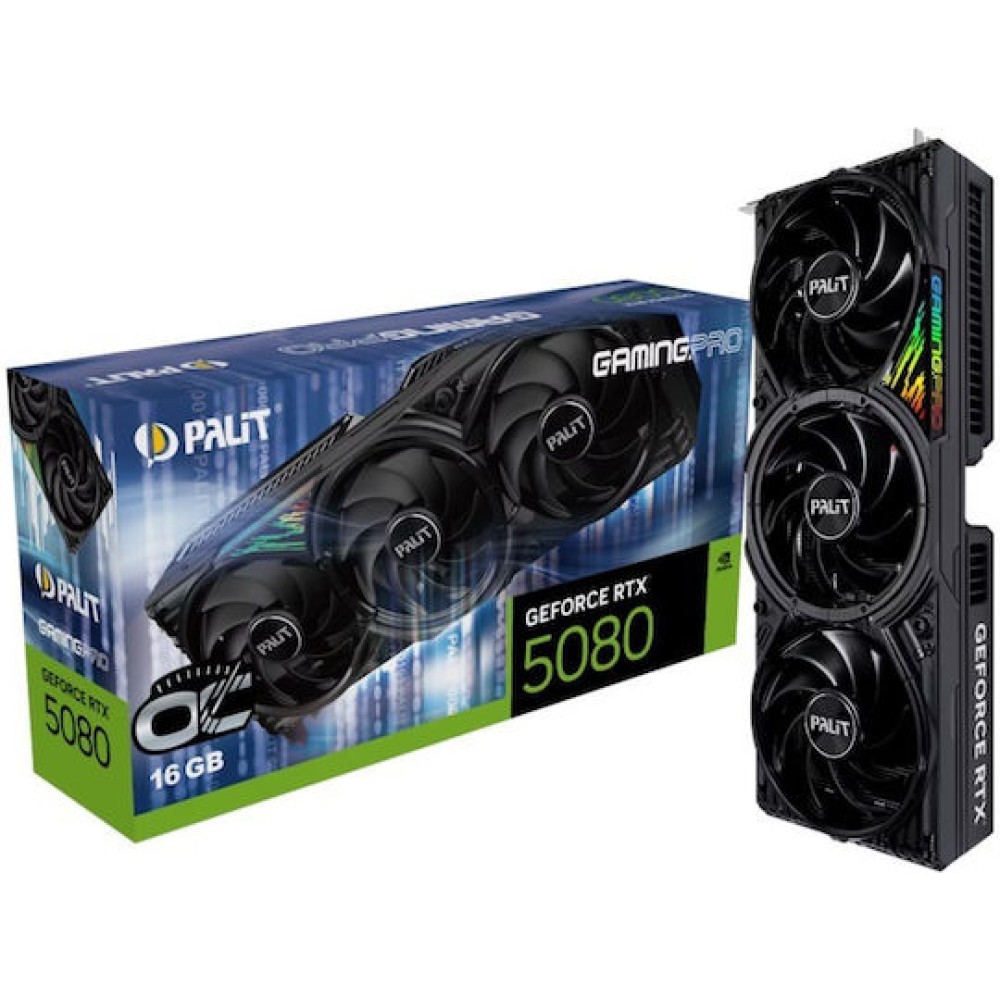 Palit GeForce RTX 5080 16GB GDDR7 GamingPro OC Κάρτα Γραφικών