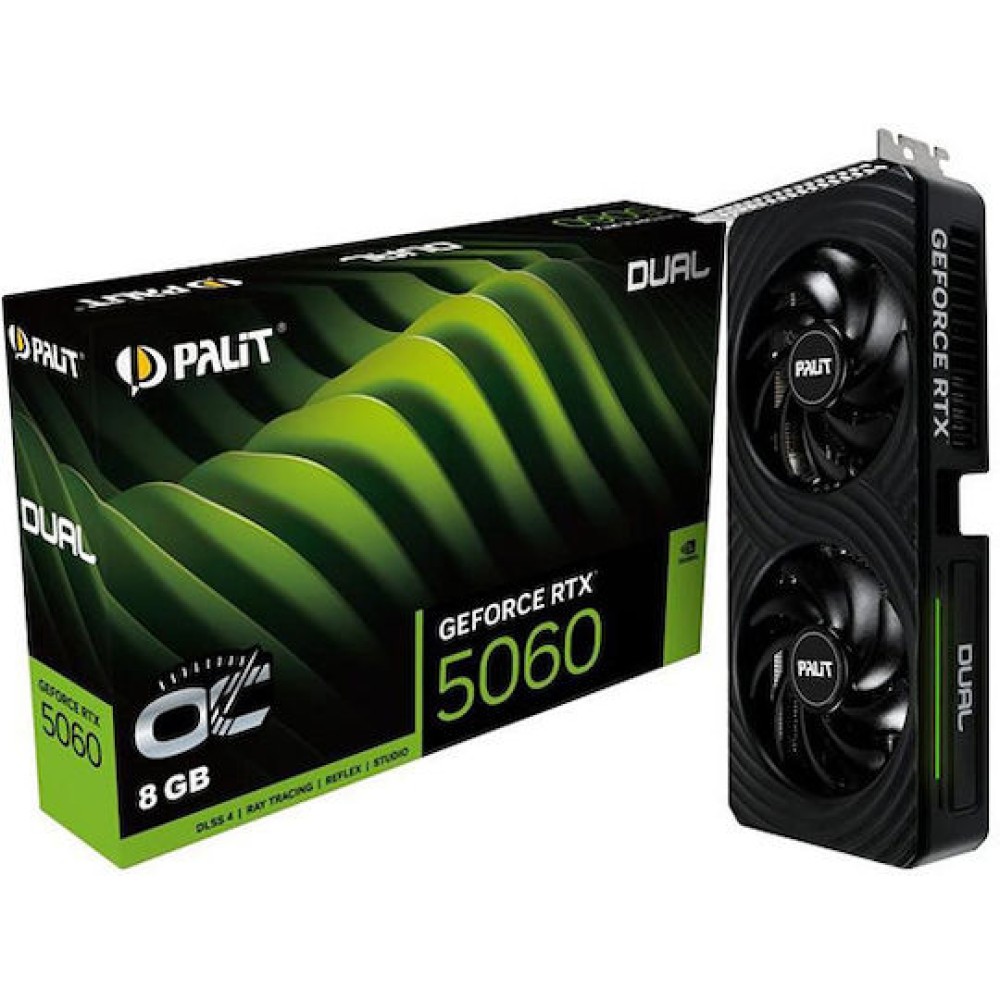 Palit GeForce RTX 5060 8GB GDDR7 Dual OC Κάρτα Γραφικών