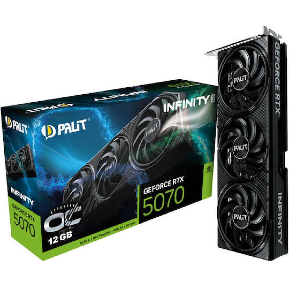 Palit GeForce RTX 5070 12GB GDDR7 Infinity 3 OC Κάρτα Γραφικών