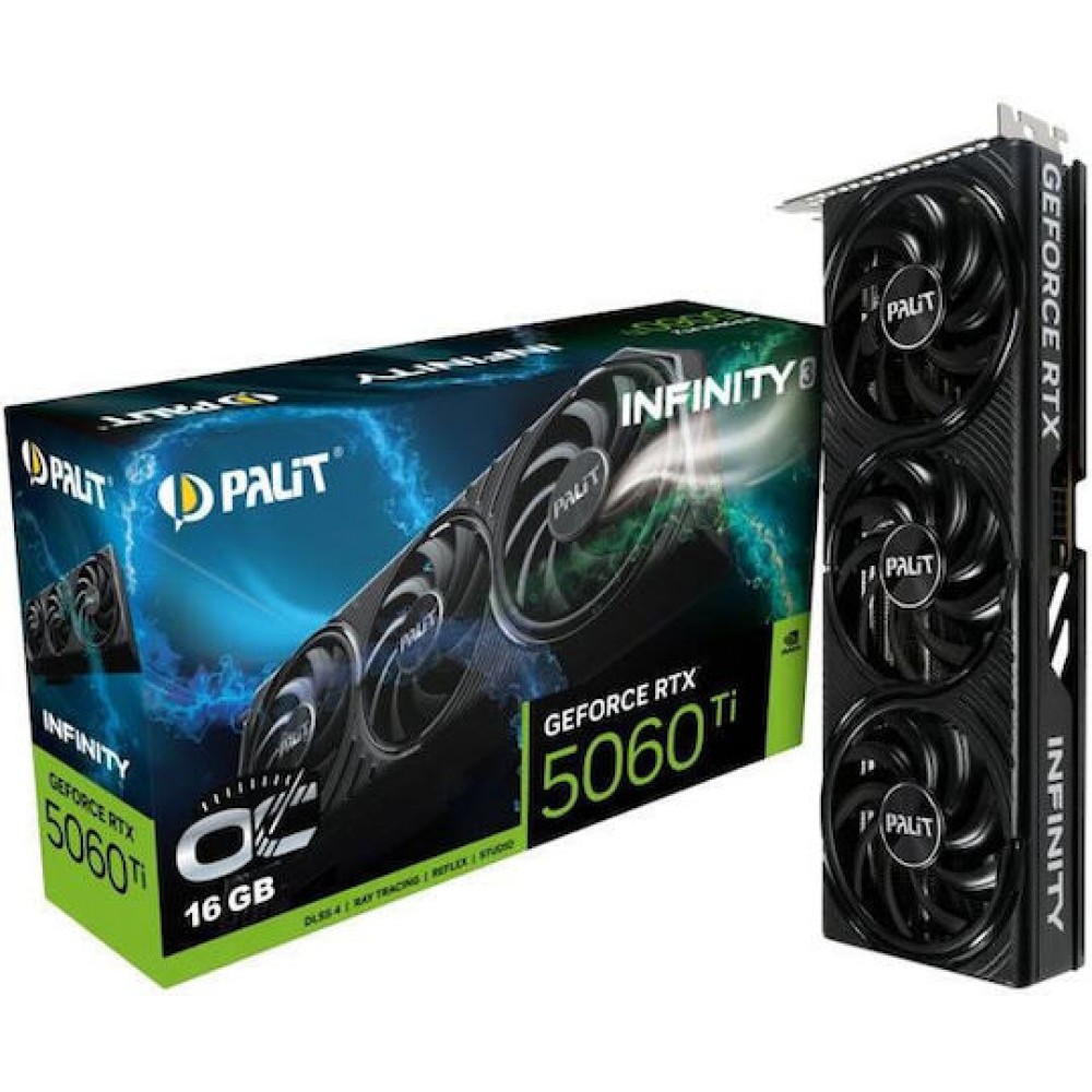 Palit GeForce RTX 5060 Ti 16GB GDDR7 Infinity 3 OC Κάρτα Γραφικών