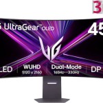 LG UltraGear 45GX950A-B Ultrawide OLED HDR Curved Monitor 44.5