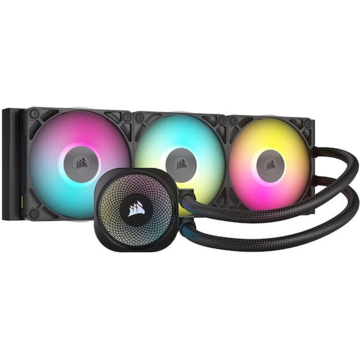 Corsair iCUE LINK TITAN 360 RX RGB Υδρόψυξη Επεξεργαστή Τριπλού Ανεμιστήρα 120mm για Socket AM4/AM5/1700