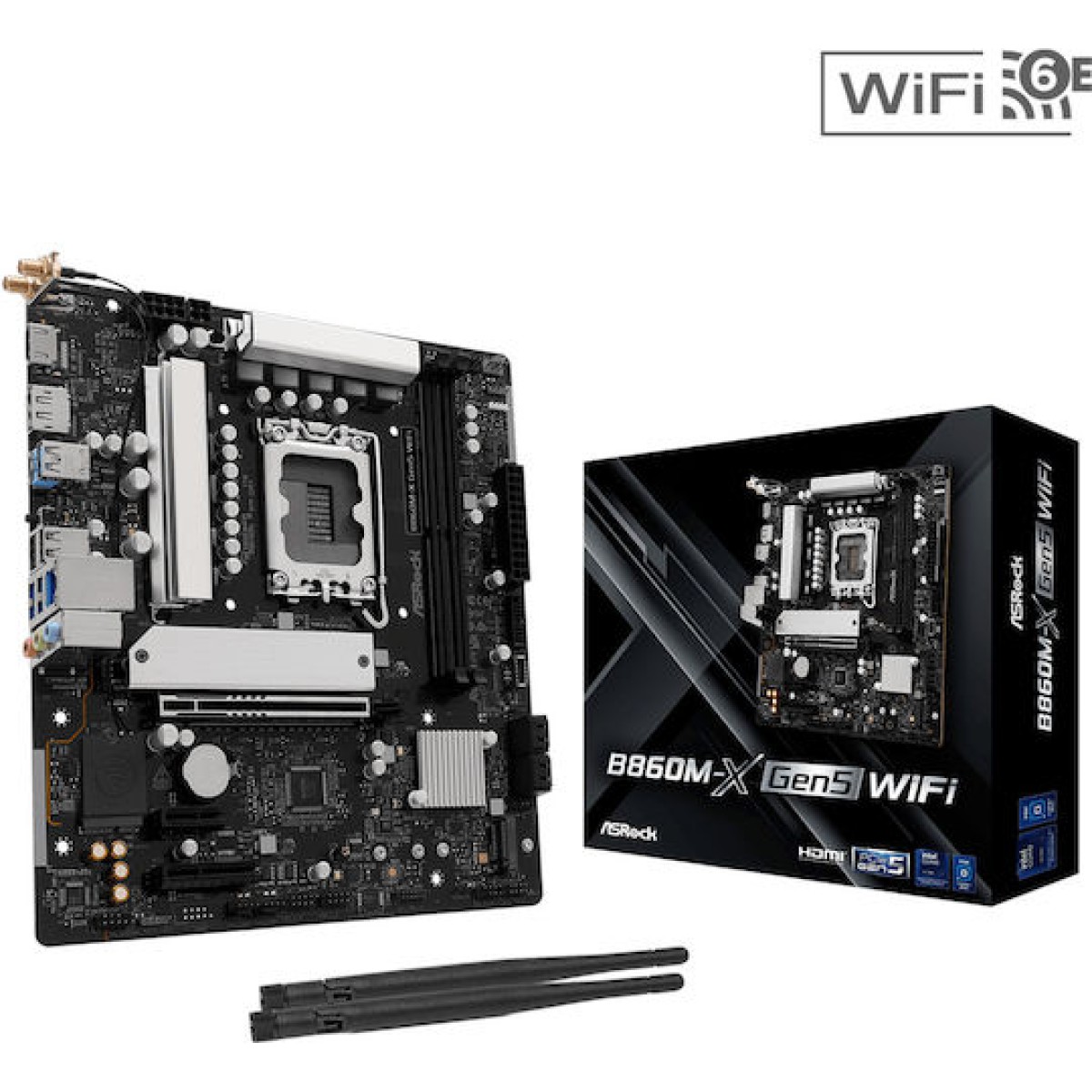 ASRock B860M-X GEN5 WIFI Motherboard Micro ATX με Intel 1851 Socket
