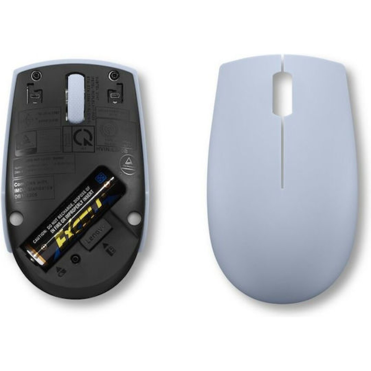 Lenovo 300 Wireless Compact Mouse Ασύρματο Mini Ποντίκι Frost Blue