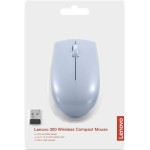 Lenovo 300 Wireless Compact Mouse Ασύρματο Mini Ποντίκι Frost Blue